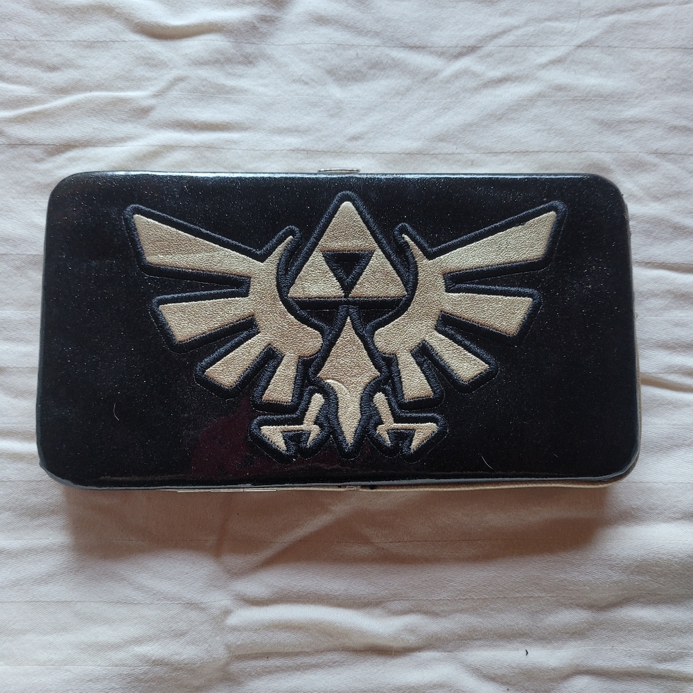 Black Clutch With Triforce Symbol